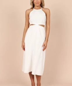 PUP65 Clothing Ellis Cut Out Dress - Ivory