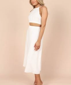 PUP65 Clothing Ellis Cut Out Dress - Ivory