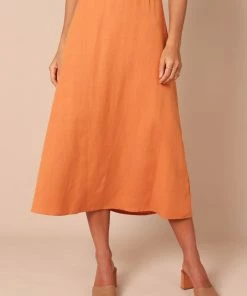 PUP65 Ellis Cut Out Dress - Rust Clothing