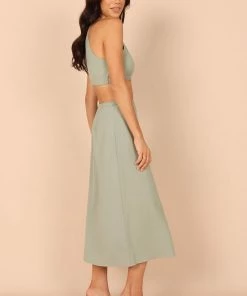 PUP65 Clothing Ellis Cut Out Dress - Sage