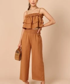 PUP65 Clothing Evie Two Piece Set - Brown