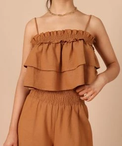 PUP65 Clothing Evie Two Piece Set - Brown
