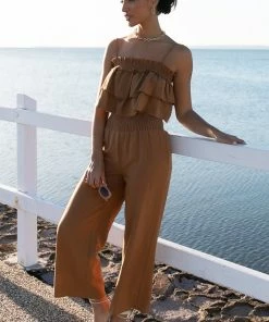 PUP65 Clothing Evie Two Piece Set - Brown