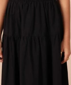 PUP65 Frankie Tie Shoulder Two Piece Set - Black Clothing