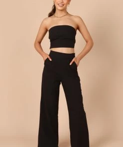 PUP65 Clothing Gina Strapless Two Piece Set - Black