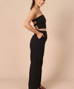PUP65 Clothing Gina Strapless Two Piece Set - Black