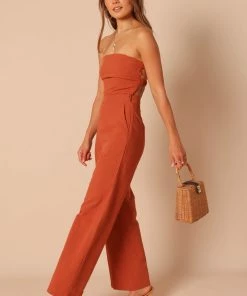 PUP65 Gina Strapless Two Piece Set - Rust