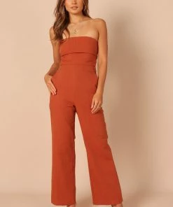 PUP65 Gina Strapless Two Piece Set - Rust