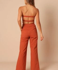 PUP65 Gina Strapless Two Piece Set - Rust