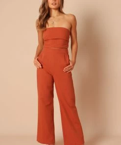 PUP65 Gina Strapless Two Piece Set - Rust