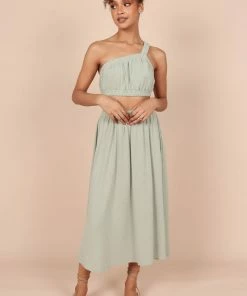 PUP65 Kennedy One Shoulder Two Piece Set - Sage
