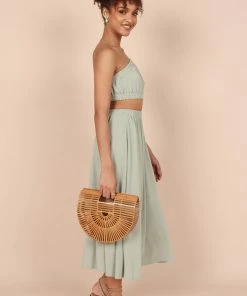 PUP65 Kennedy One Shoulder Two Piece Set - Sage