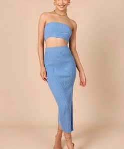 PUP14 Kiki Knitted Set - Blue Clothing