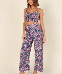 Petal & Pup Lilah Set - Navy Floral