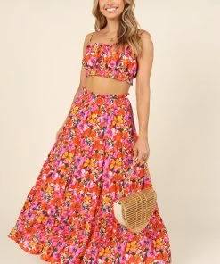 PUP14 Lolani Set - Hot Pink Floral Clothing