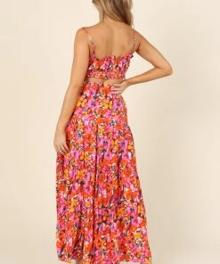 PUP14 Lolani Set - Hot Pink Floral Clothing