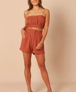 PUP65 Clothing Lorie Two Piece Set - Brick