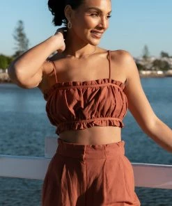 PUP65 Clothing Lorie Two Piece Set - Brick