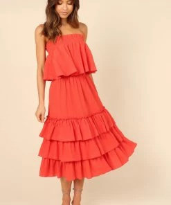 PUP4 Wedding Guest Tiarna Two Piece Set - Red