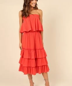 PUP4 Wedding Guest Tiarna Two Piece Set - Red