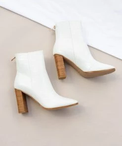 PUP23 Feign Boot - White Croc