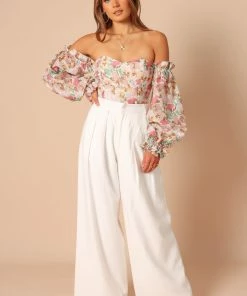 PUP26 Acantha Bodysuit - Beige Floral