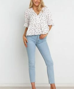 PUP50 For The Bride Addison Top - White