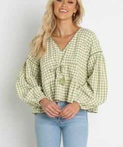 PUP10 Alena Top - Olive Bump Friendly