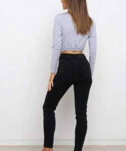 PUP22 Alina Top - Grey Clothing