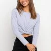 PUP22 Alina Top - Grey Clothing