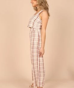 PUP52 Anita Cropped Top - Beige Clothing