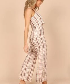 PUP52 Anita Cropped Top - Beige Clothing