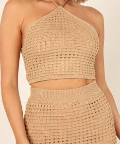 PUP14 Clothing Annabelle Top - Tan