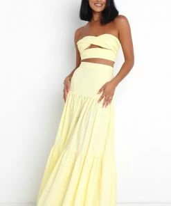 PUP26 Wedding Guest Ayla Top - Lemon Yellow