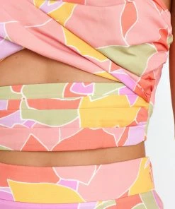 PUP26 Wedding Guest Ayla Top - Sage Multi