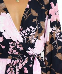 PUP49 Bellevue Top - Navy Floral Clothing