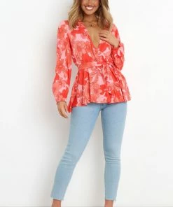 PUP49 Clothing Bellevue Top - Pink Floral