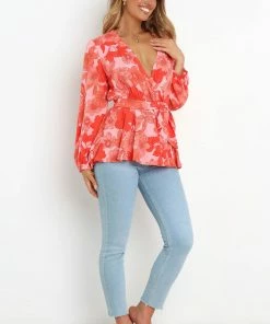 PUP49 Clothing Bellevue Top - Pink Floral