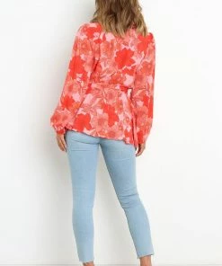 PUP49 Clothing Bellevue Top - Pink Floral