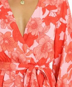 PUP49 Clothing Bellevue Top - Pink Floral