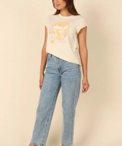 PUP51 Bianca Graphic T Shirt - Cream