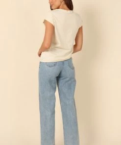 PUP51 Bianca Graphic T Shirt - Cream