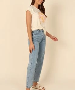 PUP51 Bianca Graphic T Shirt - Cream