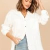 PUP8 Bobby Button Down Top - White