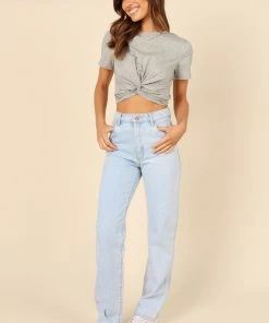 PUP14 Brinnie Top - Grey Clothing