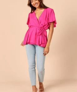 PUP49 Bronte Top - Hot Pink Clothing