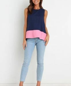PUP49 Clothing Chloe Top - Navy