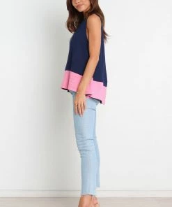 PUP49 Clothing Chloe Top - Navy