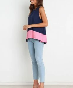 PUP49 Clothing Chloe Top - Navy