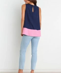 PUP49 Clothing Chloe Top - Navy